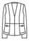 Landau Women 28 inch Two Pocket Cardigan Medical Lab Coat