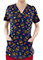 Maevn Prints Women's Curved V-Neck Everything Nice Print Top