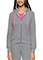 Med Couture Lifestyle Women's Fleece Zip Front Logo Hoodiep