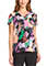 Med Couture Women's Jungle Vibes Print V-Neck Top