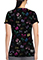 Med Couture Women's V-Neck Print Top in Bow Mania