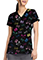 Med Couture Women's V-Neck Print Top in Bow Mania