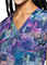 Med Couture Women's V-Neck Print Top in Rainbow Patch