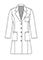 Panda Uniform Women's length Consultation Lab Coat