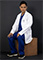 Panda Uniform Men's Colored Imported Lab Coat