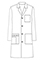 Panda Uniform Unisex Colored Lab Coat