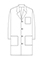 Heedfit Free Embroidery Unisex 40 Inches Long White Lab Coat with Inner Pocket