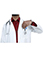 Heedfit Free Embroidery Unisex 37 Inches Three Pocket White Functional Lab Coat