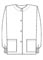 PU Made To Order Unisex Two Pocket V-Neck Warm Up Scrub Jacket
