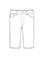 Real School 5 Pocket Stretch Junior City Short