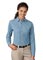 Sanmar Port & Company Womens Long Sleeve Value Denim Shirt