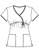 Skechers Women Mock Wrap Patch-adena Print Nurses Scrub Top