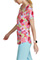 Skechers Essence Animal Print Blissful Blossom V-Neck Top
