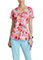 Skechers Essence Animal Print Blissful Blossom V-Neck Top