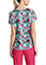 Skechers Women's Printed Scrub Top Pet Party