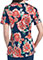 Urbane Women's Harvest Moonflower Print V-Neck Tunic