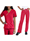 Urbane Women's Double Pocket Crossover Low Rise Boot Cut Tall Scrub Set