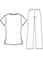 Vital Threads Women's V-Neck Scrub Sets