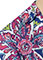 Vera Bradley Halo Women's NETTIE V-Neck Mosaic Floral Galaxy Print Top