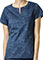 Vera Bradley Signature Women's Linda Notch Neck Batik Leaves Tonal Print Top