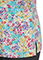 White Cross Marvella Women's V-Neck Flower Meadow Print Scrub Top