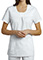 White Cross Women's Pleated Jewel-neck Solid top