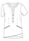White Cross Marvella Women's Henley Button Neckline Solid Scrub Top