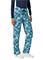 WonderWink Women's Printed Breezy Palms  Double Cargo Scrub Pant