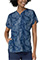 Wonderwink Women's Dolman Print Scrub Top in Dreamy Daze Navy Tonal