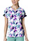 Wink Scrubs Women's Dolman Print Scrub Top in Futuristic Floral