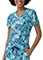 WonderWink Women's Tuck-in Print Breezy Palms Scrub Top