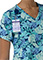 WonderWink Women's Tuck-in Print Breezy Palms Scrub Top