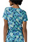WonderWink Women's Tuck-in Print Breezy Palms Scrub Top