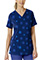 WonderWink Women's Fitted V-Neck Print Scrub Top in Graffiti Blots