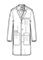 WonderWink Slate Men's Welt Pocket Lab Coat