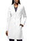 WonderWink Slate Women's Long Lab Coat White