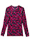 Zoe and Chloe Women's Crew Neck Rosey Posey Print T-Shirt
