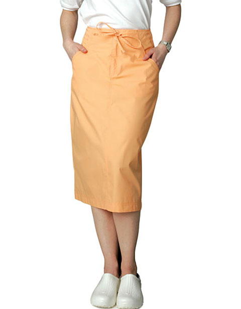 Clearance Sale Womens Mid-Calf Length Drawstring Nurse Skirt by Adar