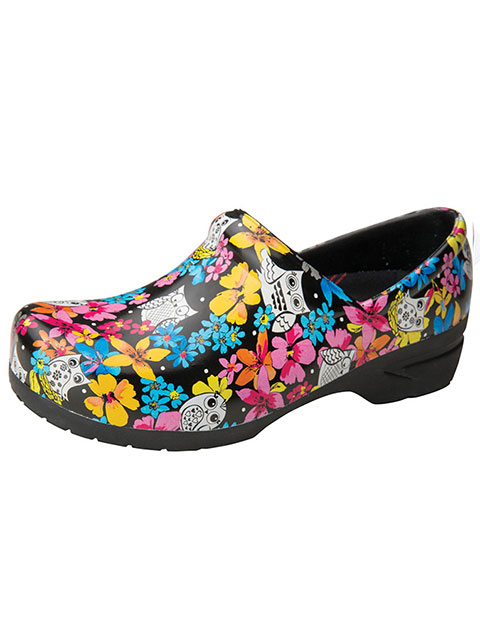 Anywear Women's Fine Feathered Friends Closed Back Plastic Clog