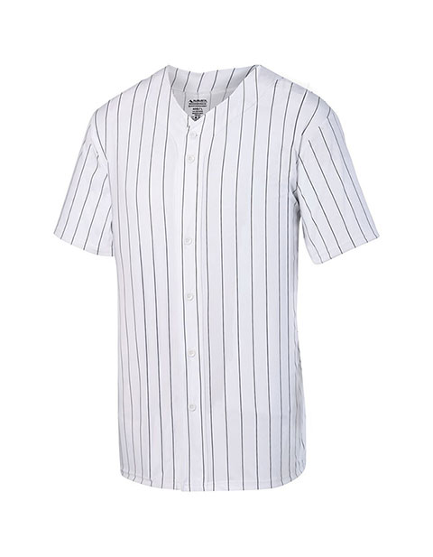 Augusta sportswear Pinstripe Full Button Baseball Jersey