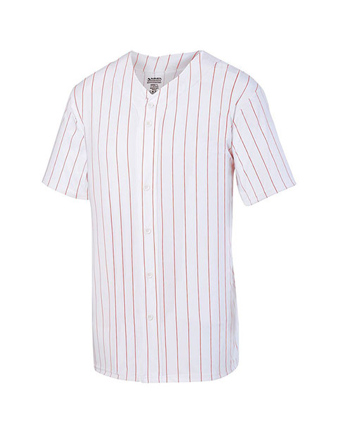 Augusta sportswear Youth Pinstripe Full Button Baseball Jersey