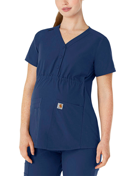 Carhartt Force Essentials Women's Henley Maternity Scrub Top