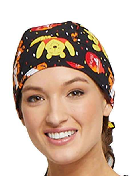 Tooniforms Unisex A Bear Likes Honey Printed Scrub Hat