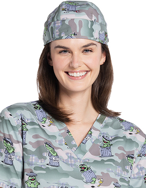 Cherokee Licensed Unisex Grouchy Pants Print Scrub Hat