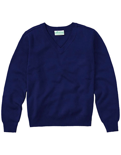 Classroom Uniforms Adult Unisex Long Sleeve V-Neck Sweater
