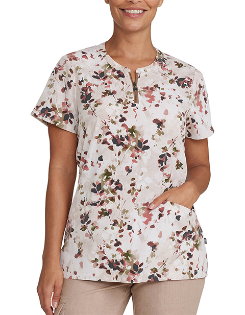 Healing Hands Purple Label Women's Ivy Print Top in Rustic Florals