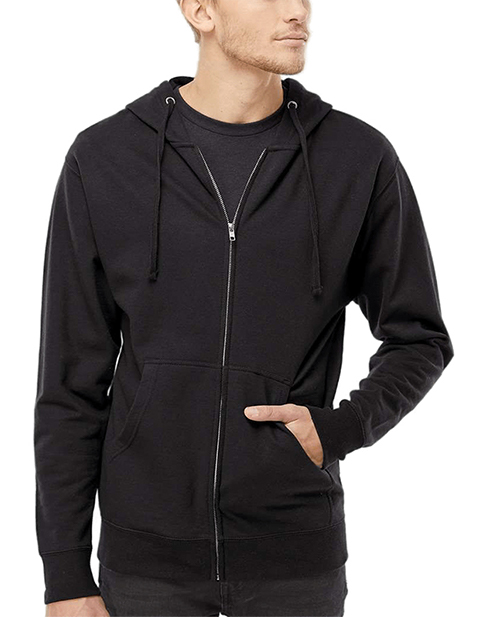Independent Trading Co Midweight Full-Zip Hooded Sweatshirt