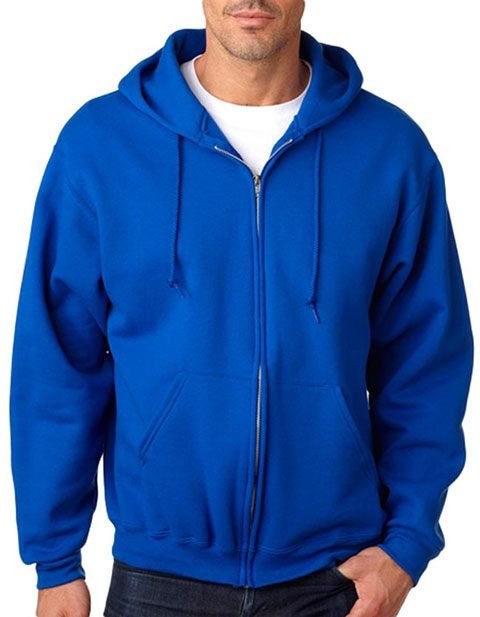 Jerzees Adult Super Sweats Full-Zip Blended Hooded Sweatshirt