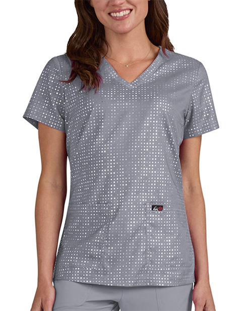 Koi Lite Women's Iridescent Platinum Velora Top