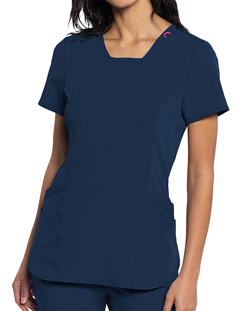 Med Couture Women's Four Pocket V-Neck